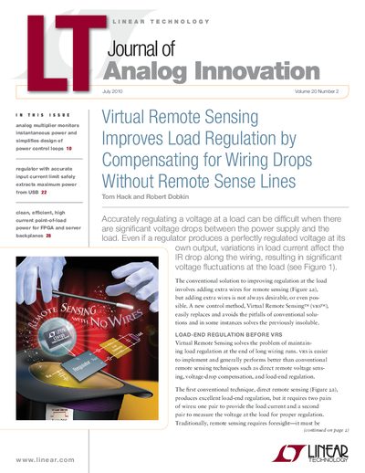 linear DESIGN FEATURES LTJournal-V20N2-00-Cover-LT4180-Tom_Hack service manual