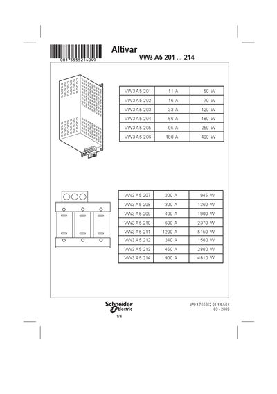 Altivar VW3 A5 201...214 Manual - cover page