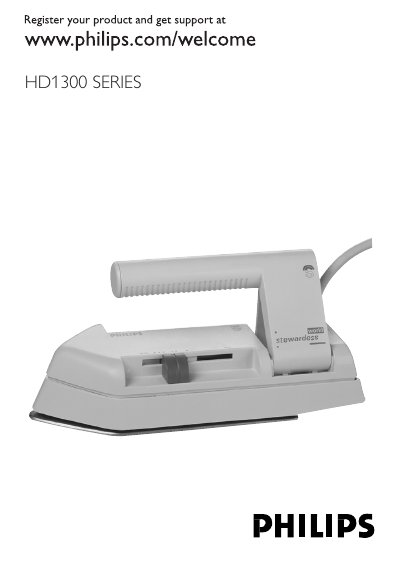 Philips HD1300 SERIES Iron User Manual - cover page