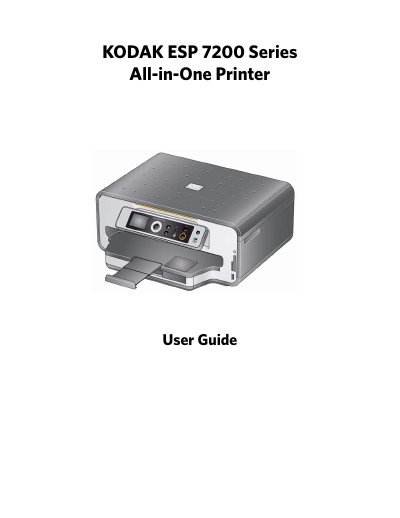 Kodak ESP 7200 Series All-in-One Printer User Guide