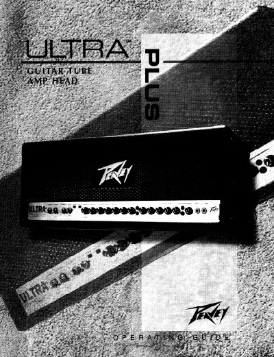 Peavey Ultra Plus Guitar Amplifier User Manual - cover page