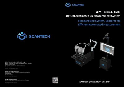 Scantech AM-CELL C200 Optical Automated 3D Measurement System Product Data Sheet - cover page