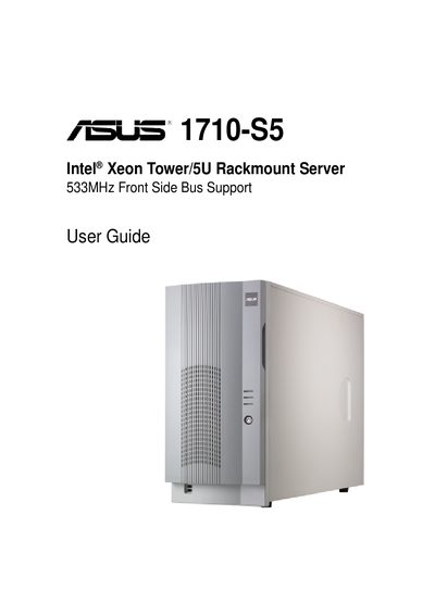 ASUS AP1710-S5 Server User Guide - cover page