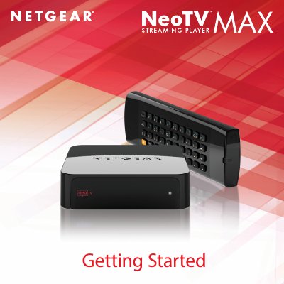 NETGEAR NeoTV Streaming Player User Manual - cover page
