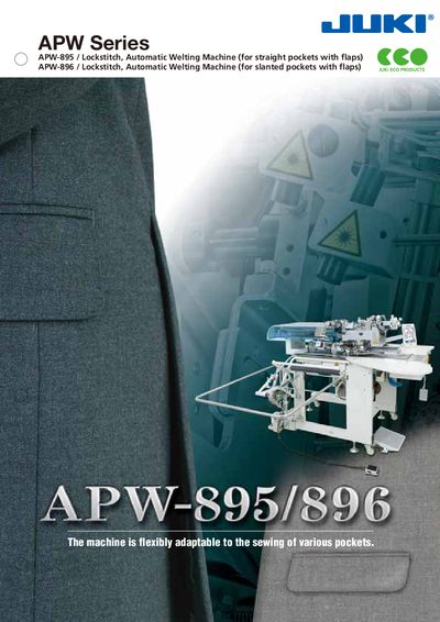 Juki APW-895 / APW-896 Sewing Machine Datasheet
