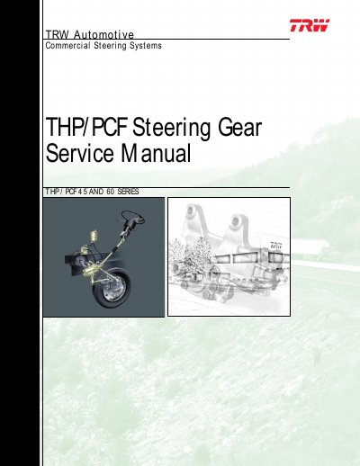 TRW THP/PCF 45 & 60 Series Steering Gear Service Manual - cover page