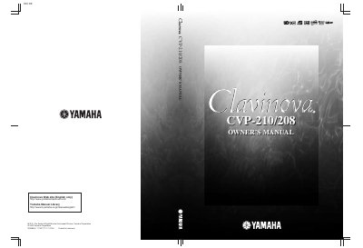Yamaha CVP-210/208 Owner's Manual