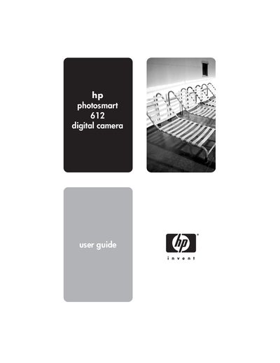 HP Photosmart 612 Digital Camera User Guide - cover page