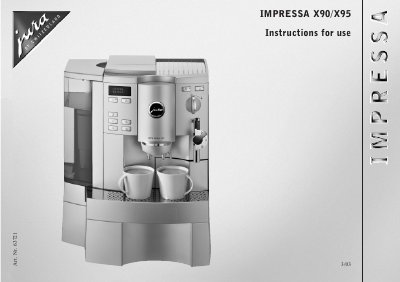Jura Impressa X90/X95 User Manual