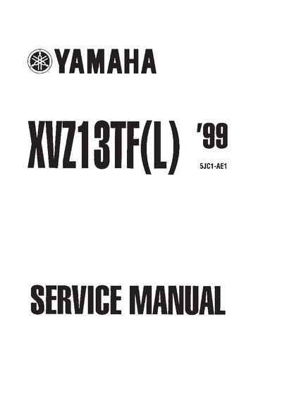Yamaha XVZ13TF (L) Service Manual
