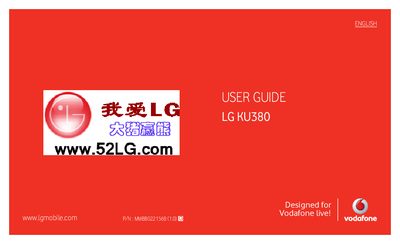 LG KU380 Mobile Phone User Guide - cover page