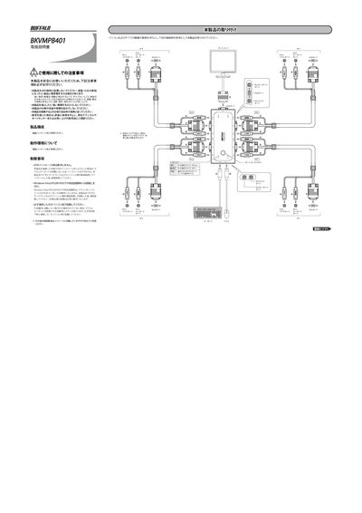 Buffalo BKVMPB401 Operating Instructions