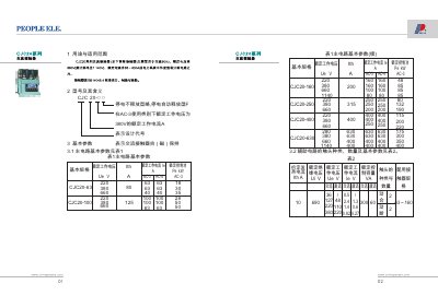 CJC CJC20 Series AC Contactor Manual - cover page
