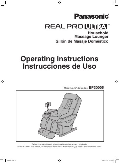 Panasonic EP30005-SP Manual
