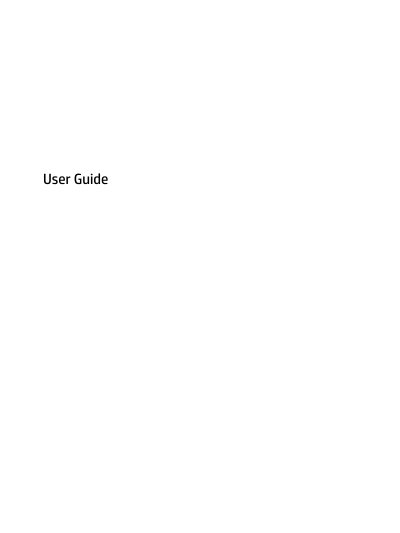 HP Computer User Manual - cover page