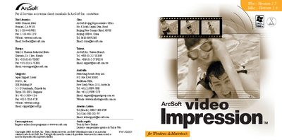 ArcSoft VideoImpression Quick Start Guide - cover page