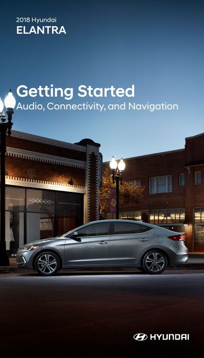 Hyundai 2018 ELANTRA Getting Started Manual - cover page