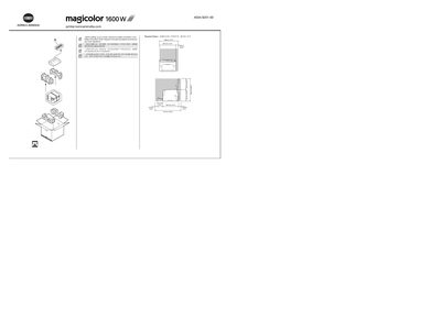 Konica Minolta magicolor 1600W Printer Installation Guide - cover page