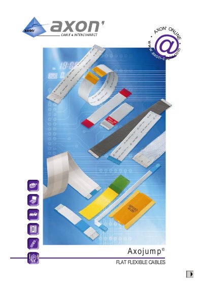 AXON' Axojump® Flat Flexible Cables Product Description - cover page