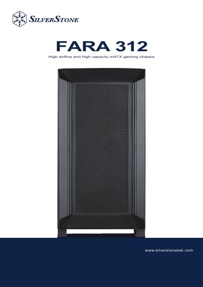 SilverStone FARA 312 Installation Guide - cover page