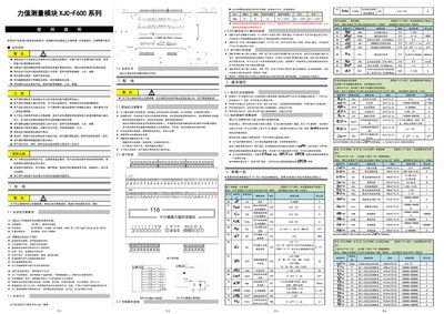 XJC F600 Force Measurement Module User Manual - cover page