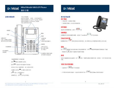Mitel 6865i IP Phone User Manual