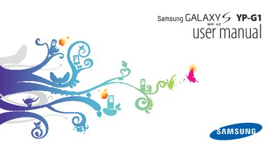 Samsung YP-G1 Mobile Internet Device User Manual - cover page