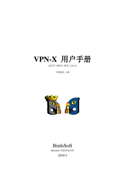BirdsSoft VPN-X User Manual