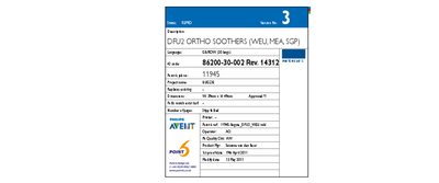 Philips DFU2 Ortho Soothers User Manual - cover page