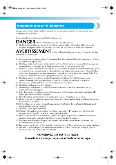 Brother Sapphire Embroidery Machine Operation Manual - cover page