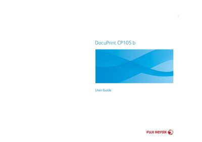 Fuji Xerox DocuPrint CP105 b User Guide - cover page