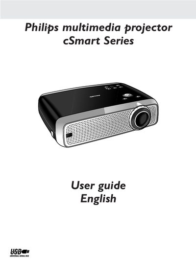 Philips cSmart Series Multimedia Projector User Guide - cover page