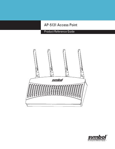 Symbol AP-5131 Access Point Product Reference Guide - cover page