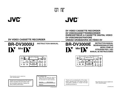 JVC BR-DV3000U/BR-DV3000E Manual - cover page