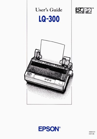 Epson LQ-300 User Guide