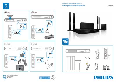 PHILIPS HTS3378 user guide - cover page