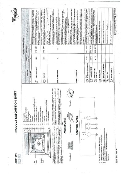 Whirlpool AKZ 555 User Manual - cover page