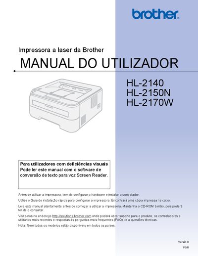 Brother HL-2140 / HL-2150N / HL-2170W User Manual