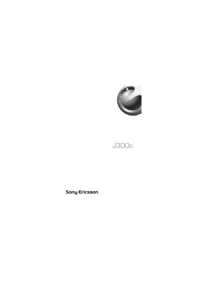 Sony Ericsson J300c User Manual - cover page