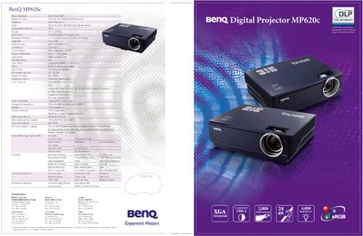 BenQ MP620c Digital Projector User Manual - cover page