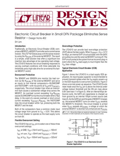 LINEAR dn402 handbook - cover page