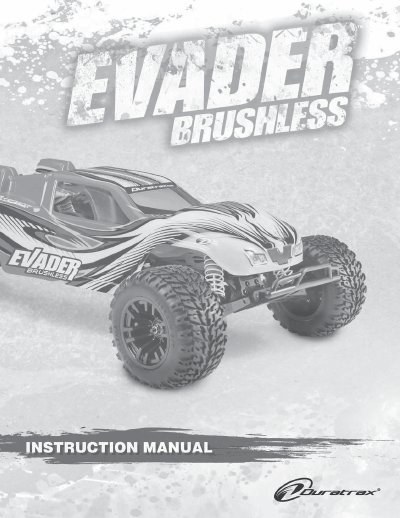 Duratrax Brushless Evader User Manual - cover page