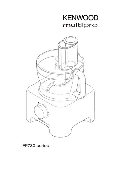 Kenwood FP730 Food Processor User Manual - cover page
