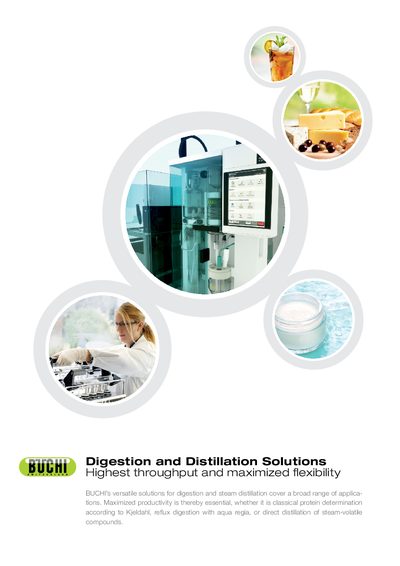 BUCHI Kjeldahl Throughput Solution Product Leaflet - cover page