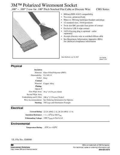 3M Polarized Wiremount Socket Product Leaflet - cover page