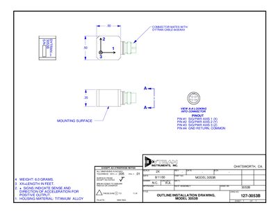 Dytran 3053B Outline/Installation Drawing - cover page