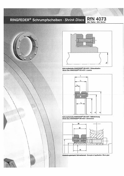 Ringfeder RfN 4073 Mini Series Shrink Disc Technology Data - cover page