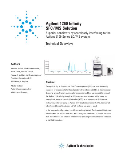 Agilent 1260 Infinity SFC/MS Solution Technical Overview