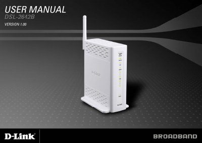 D-Link DSL-2642B User Manual - cover page