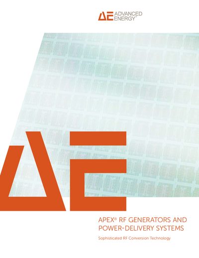Advanced Energy Apex RF Generators and Power Delivery Systems Product Leaflet - cover page